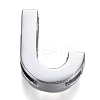 Alloy Letter Slide Charms RB-F034-01J-P-RS-2