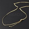 Brass Curb Chains Necklaces for Women NJEW-D302-39G-3