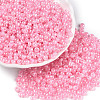 DIY Craft Beads 6/0 Ceylon Round Glass Seed Beads X-SEED-A011-4mm-145-3