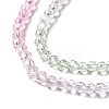 Transparent Gradient Color Glass Beads Strands X1-GLAA-H021-01B-02-3