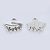 Tibetan Style Alloy Pendants X-TIBE-R316-139AS-RS-1