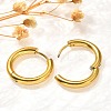304 Stainless Steel Hoop Earrings for Women EJEW-M068-15A-G-1