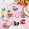 6Pcs 6 Colors Opaque Acrlyic Sparkling Rhinestones Beads MACR-SC0001-79-4