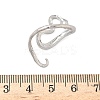 304 Stainless Steel Open Cuff Rings for Women RJEW-A079-06B-P-5