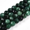 Natural Fuchsite Beads Strands G-T140-20A-1