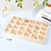 24 Grids Wood Jewelry Display Trays for Earrings Rings Bracelets Necklaces AJEW-WH0673-70-4