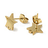 Ion Plating(IP) 304 Stainless Steel Stud Earring Findings STAS-I206-70G-2