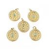 Rack Plating Brass Pendants KK-H431-57G-4