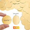 40Pcs Brass Sheet FIND-GA0003-71-2