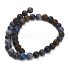 Natural Dumortierite Beads Strands G-F826-A01-10mm-5