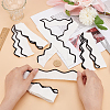 4Pcs 90% Ice Silk & 10% Elastic Fiber Ribbing Fabric for Cuffs FIND-BC0004-46A-3