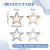 2Pcs 2 Colors Alloy Rhinestone Lapel Pin Brooches JEWB-FG0001-81-2