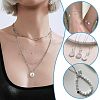 2Pcs 925 Sterling Silver Hollow Flat Round Charms with Jump Rings STER-PH0002-83A-6