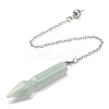 Natural & Synthetic Gemstone Pointed Dowsing Pendulums G-Q184-04P-3