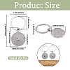 20Pcs Alloy Keychain Cabochon Settings FIND-SC0016-39-2