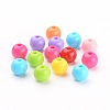 Mixed Color Acrylic Jewelry Beads X-PAB704Y-2