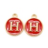 Golden Plated Alloy Enamel Charms ENAM-S118-03H-1