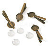 4Pcs Alloy Brooch Cabochon Settings FIND-TA0007-83B-2