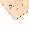 Wood Cutouts Ornaments LS-WOOD-WH0107-20-3