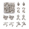  Tibetan Style Alloy Frog Shape Pendants & Rhinestone Settings TIBEP-TA0002-34AS-RS-15