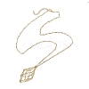 304 Stainless Steel Wavy Bar Link Chain Macrame Pouch Necklace Making NJEW-JN05064-02-1