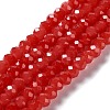 Baking Paint Imitation Jade Glass Bead Strands DGLA-A034-J4MM-A32-1