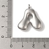 Non-Tarnish 304 Stainless Steel Pendants STAS-M017-08P-01-3