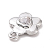 Eco-friendly Brass Micro Pave Clear Cubic Zirconia Pendants KK-D079-03P-3