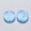 Transparent Spray Painted Glass Beads GLAA-S190-007A-03-2