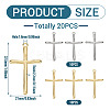 20Pcs 2 Colors Rack Plating Alloy Pendants FIND-TA0007-95-4