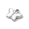 304 Stainless Steel White Enamel Charms STAS-L022-439P-02-2