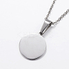 Non-Tarnish 304 Stainless Steel Pendant Necklaces NJEW-J053-03P-3