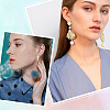 32Pcs 8 Style 304 Stainless Steel Stud Earring Findings STAS-DC0002-46-4