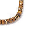 Natural Tiger Eye Beads Stretch Bracelet for Women BJEW-JB13215-03-4