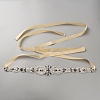 Flower Full Crystal & Montana Rhinestone Handmade Bridal Belts for Wedding Dresses AJEW-WH20006-233A-04-1