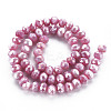 Opaque Baking Paint Glass Beads Strands EGLA-N006-010A-B02-2
