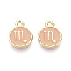 Alloy and Enamel Charms ENAM-T021-28A-1