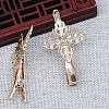 Brass Alligator Hair Clip Findings PW-WG1D307-01-2