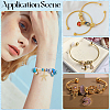 6Pcs Rack Plating Brass Cuff Bangle Making KK-BBC0013-98-5