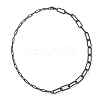 304 Stainless Steel Paperclip Chain Necklaces for Women Men NJEW-JN05820-4