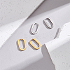 6 Pairs 2 Colors 304 Stainless Steel Huggie Hoop Earrings STAS-UN0025-25-4
