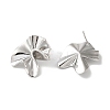 Rack Plating Brass Flower Stud Earrings for Women EJEW-Z019-16P-2
