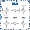10Pcs 304 Stainless Steel Pendants STAS-UN0061-12-3