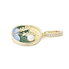 Brass Enamel Pendants LS-KK-F886-01G-04-2