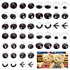 96Pcs 24 Style Glass Doll Craft Eyes Cabochons DIY-OC0011-82A-1