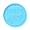 DIY Mother's Day Theme Flat Round Pendant Silicone Molds SIMO-H010-02C-2