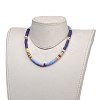 Handmade Polymer Clay Heishi Beaded Necklaces NJEW-JN02910-5
