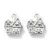 Micro Pave Clear Cubic Zirconia Pendants KK-M102-08P-1