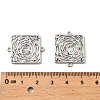 Brass Micro Pave Colorful Cubic Zirconia Hollow Connector Charms KK-K351-58B-P-3