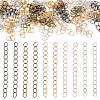 500 Strands 5 Color Iron Curb Chain Extender IFIN-TA0001-58-1